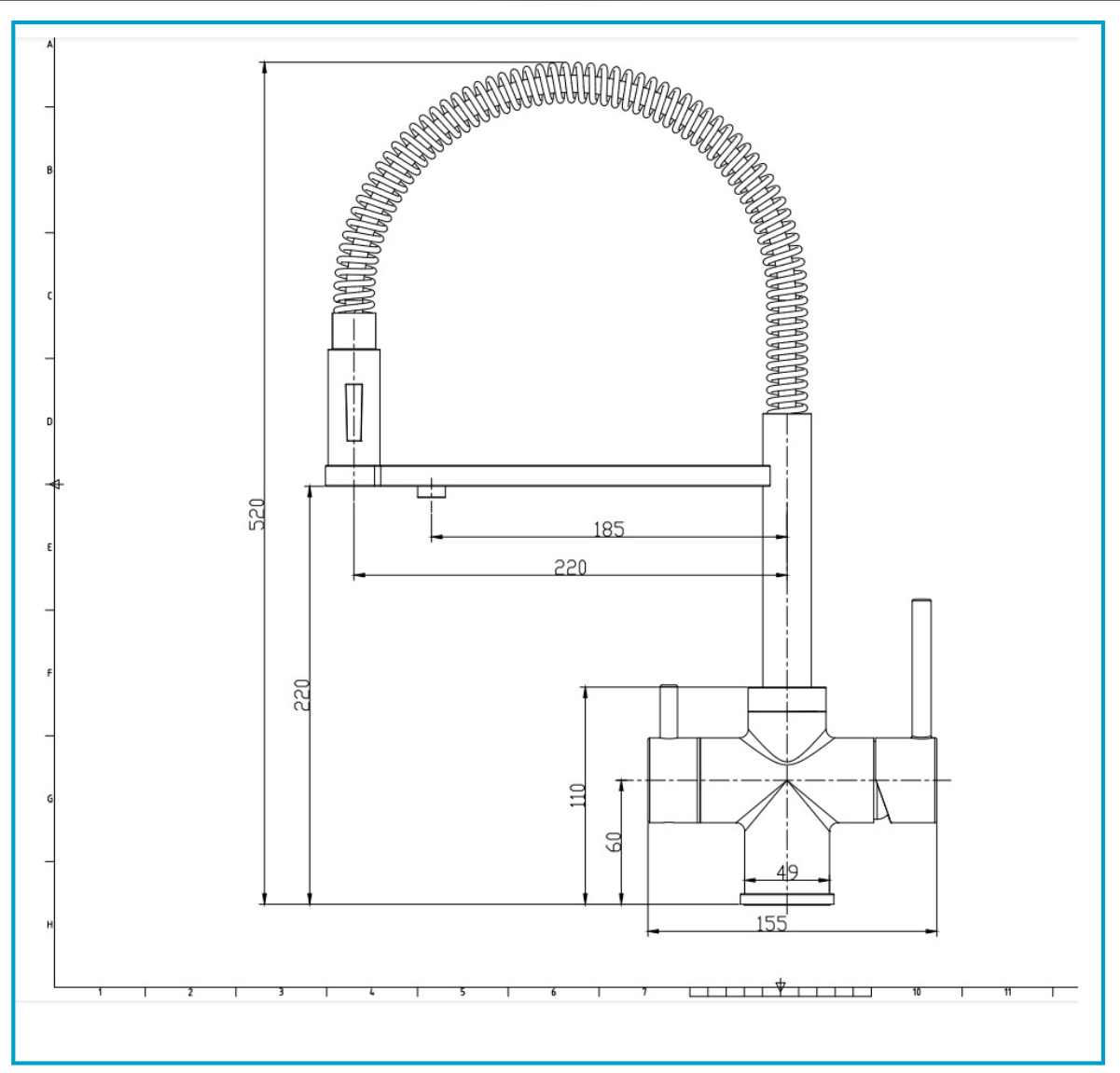 Robinet 3 voies Gliano chromé SP303