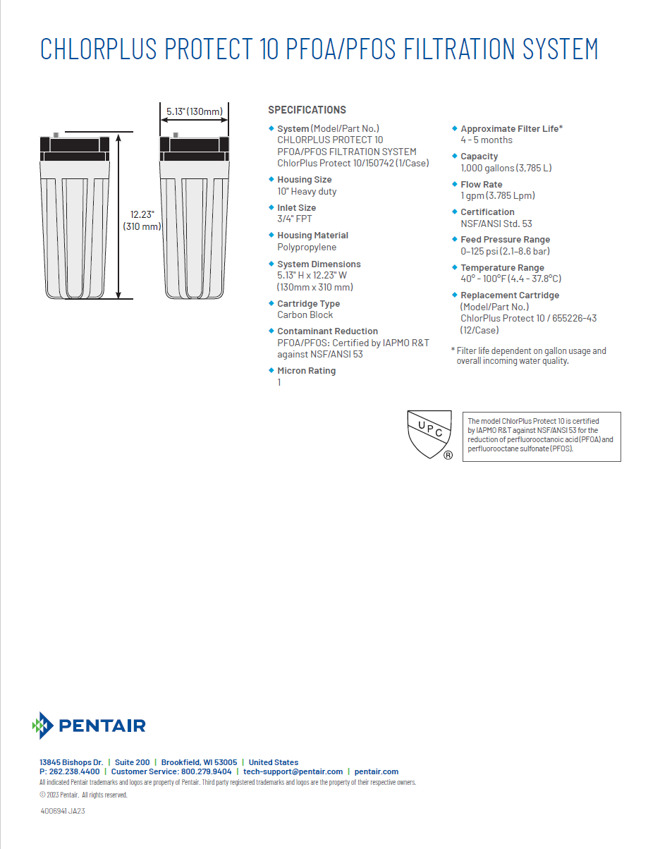 ChlorPlus Protect 10-systeem